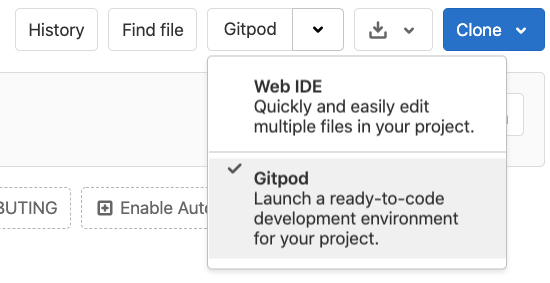 Gitpod Integration in GitLab